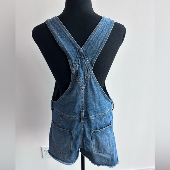No Boundaries Juniors Denim Overalls - Picture 3 of 6